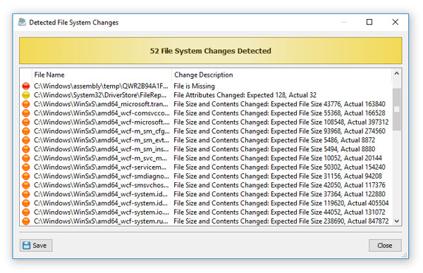 DiskBoss File Integrity Monitor Changes