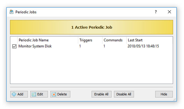 DiskBoss File Integrity Monitor Periodic Jobs