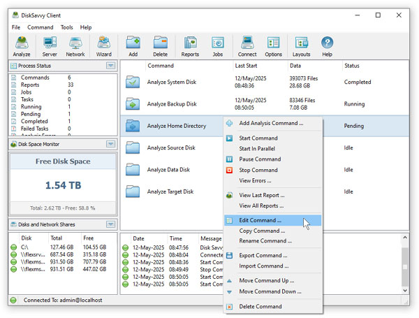 DiskSavvy Disk Space Analysis Server