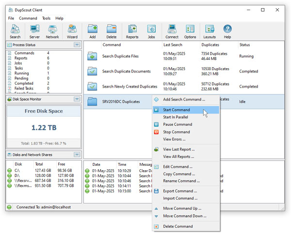 DupScout Duplicate Files Search Server
