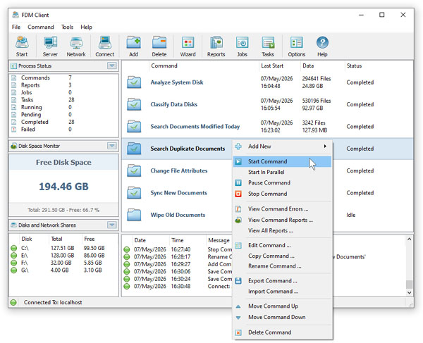 FDM Platform GUI Application